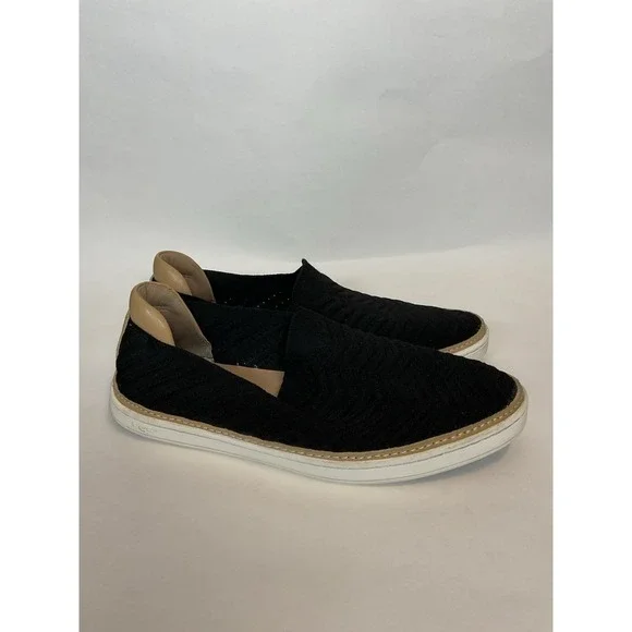 Ugg Sammy Knit Chevron Sneakers Women's Size 8.5 Black Lightweight Breathable - Picture 2 of 11